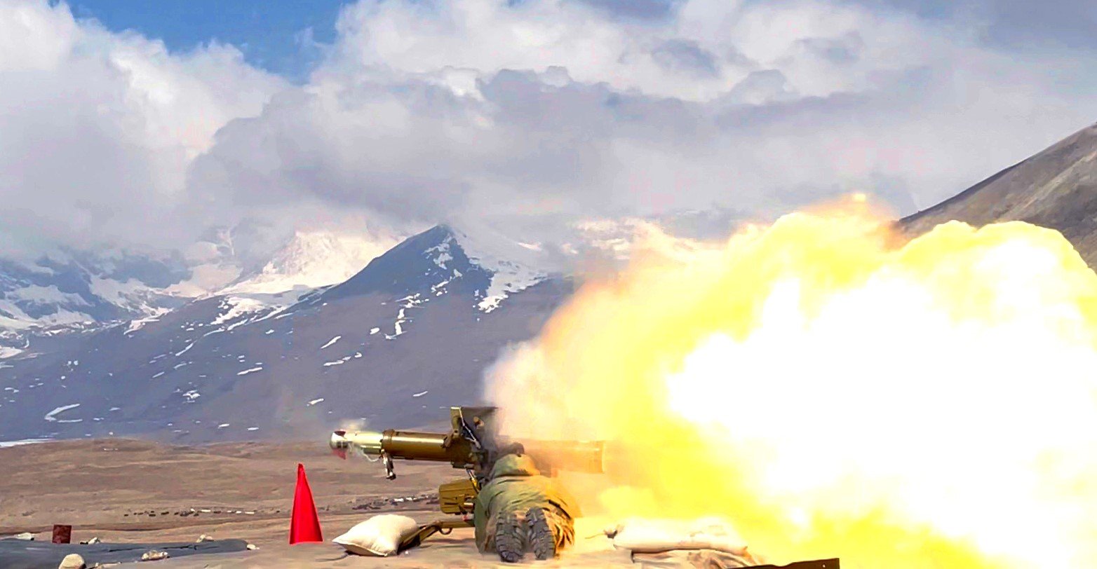 “Indian Army’s Trishakti Corps Conducts Successful Anti-Tank Guided Missile Firing Exercise in Sikkim’s High-Altitude Terrain”